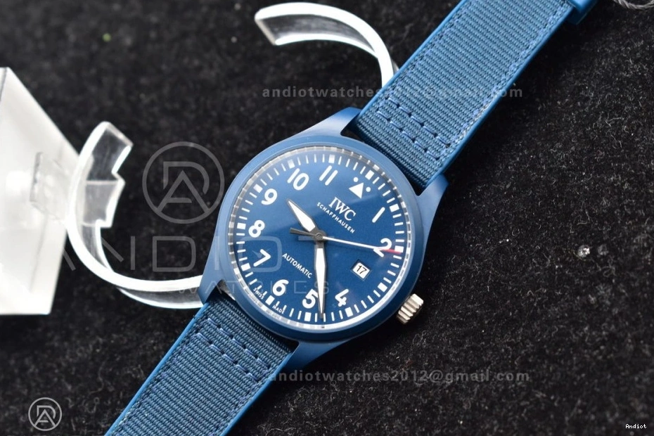 Sport Best Blue Edition Strap on Blue for M+F Pilot Ceramic Nylon Good' Watch A2892 of 'Laureus 1123